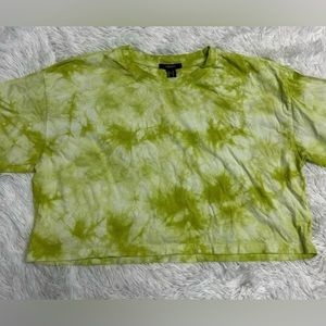 forever 21 tiedye cropped top size large